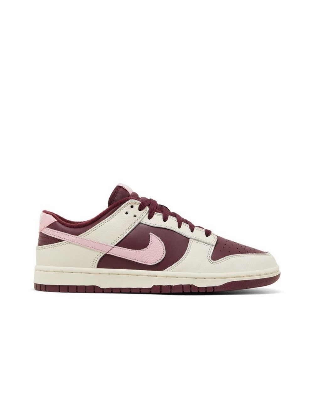 Nike Valentine Dunk Low Premium Sneaker - Maroon & Light Pink Valentine Men’s 6